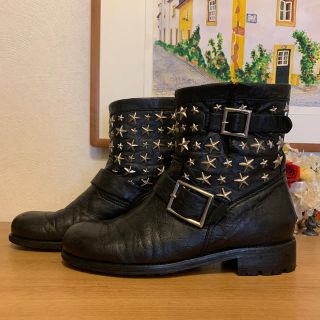 ジミーチュウ(JIMMY CHOO)のジミーチュウ バイカーブーツ　38(ブーツ)