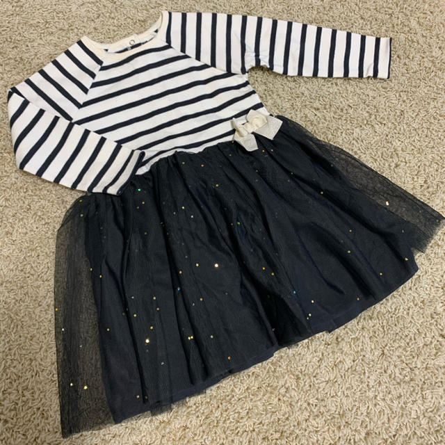 PETIT BATEAU(プチバトー)の【新品・未使用】プチバトー ワンピース 24M/86cm キッズ/ベビー/マタニティのキッズ服女の子用(90cm~)(ワンピース)の商品写真