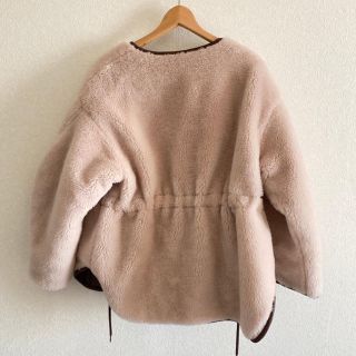 IENA - CASA FLINE ウールボアx再生ポリエステルリバーシブルコートの