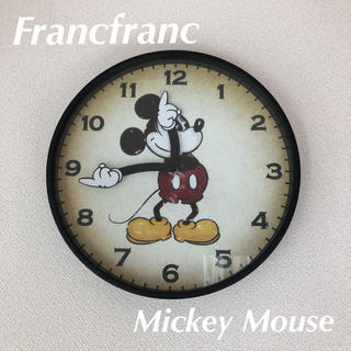 フランフラン(Francfranc)のFrancfranc ミッキーマウス　フランフラン　掛け時計　時計　Mickey(掛時計/柱時計)