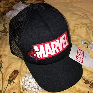 マーベル(MARVEL)の正月お年玉のプレゼントにいかが⁉️スパイダーマン marvel 帽子黒(キャップ)