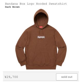 シュプリーム(Supreme)のMサイズ　Supreme Bandana Box Logo Hooded(パーカー)