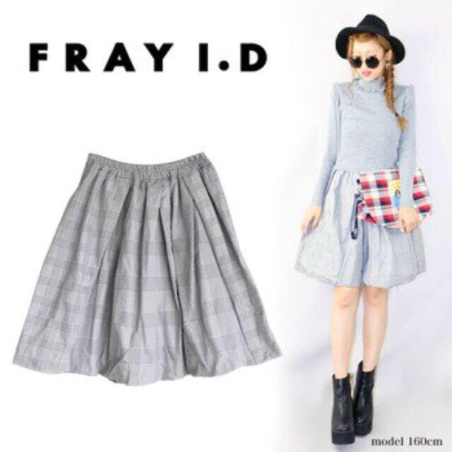 FRAY I.D(フレイアイディー)のFRAY ID♡メモリーチェックスカート レディースのスカート(ひざ丈スカート)の商品写真