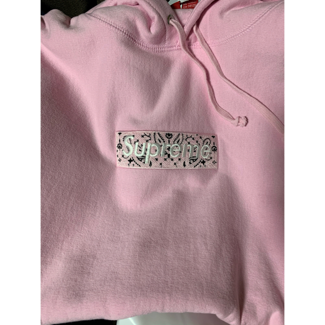 Supreme(シュプリーム)のsupreme box logo pink M ピンク メンズのトップス(パーカー)の商品写真