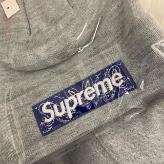 シュプリーム(Supreme)のsupreme ボックスロゴビーニー(ニット帽/ビーニー)