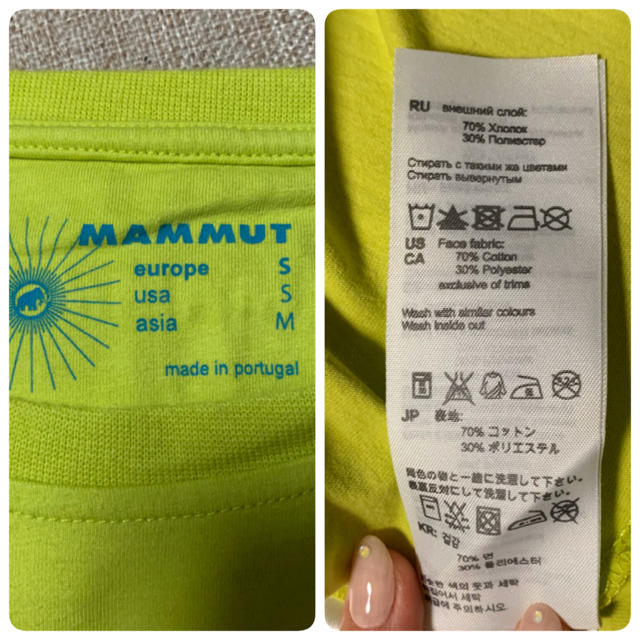 Mammut(マムート)の花音様専用　mammut T shirt レディースのトップス(Tシャツ(半袖/袖なし))の商品写真