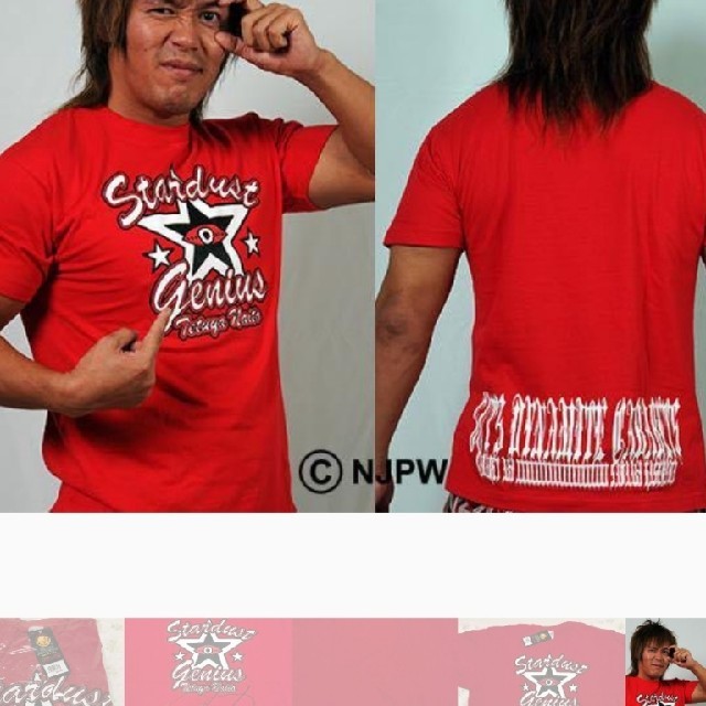 新日本プロレス 内藤哲也 直筆サイン入り Tシャツ 新品 タグ付き