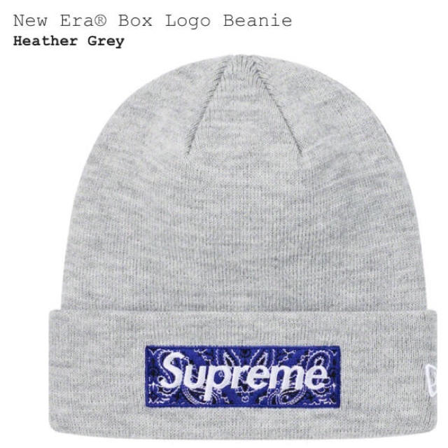 supreme ニット帽 NewEra Box Logo ペイズリー バンダナ-