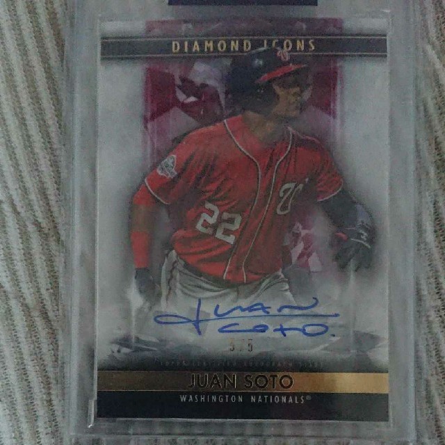 topps diamond icons juan soto 5シリauto