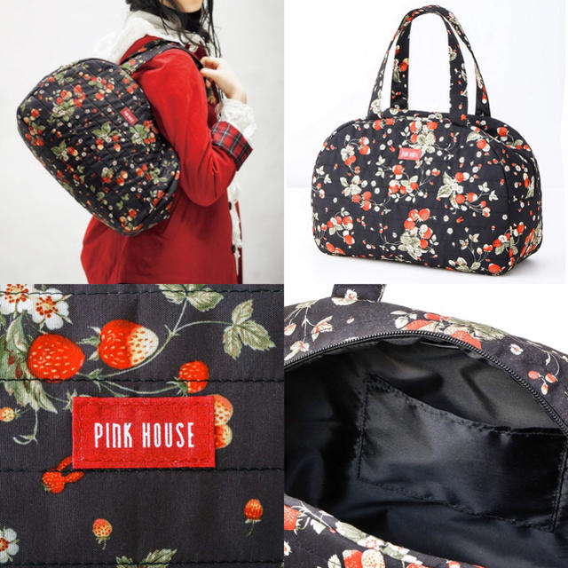 PINK HOUSE(ピンクハウス)のムック本付録 ピンクハウス 2016 Strawberry Boston Bag レディースのバッグ(ボストンバッグ)の商品写真