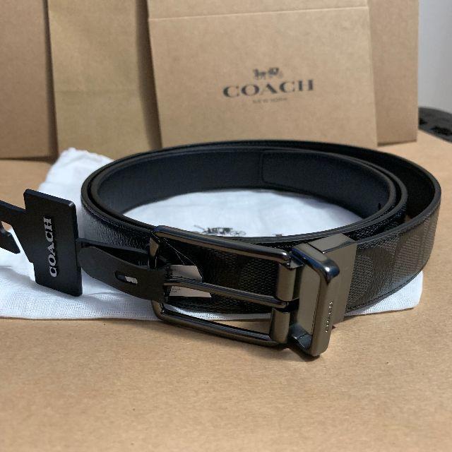 COACH コーチ シグネチャー ベルト リバーシブル