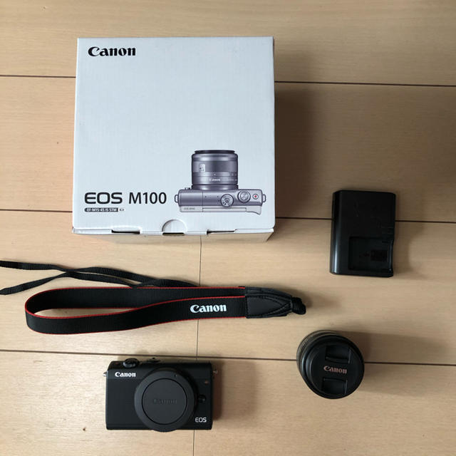 Canon(キヤノン)の再値下げ！canon eos m100 キャノン ミラーレス一眼 レンズキット スマホ/家電/カメラのカメラ(ミラーレス一眼)の商品写真