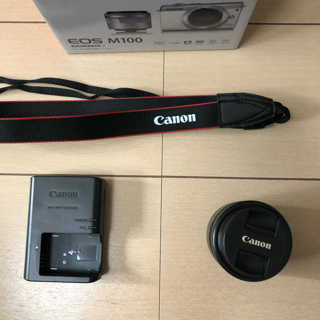 Canon(キヤノン)の再値下げ！canon eos m100 キャノン ミラーレス一眼 レンズキット スマホ/家電/カメラのカメラ(ミラーレス一眼)の商品写真