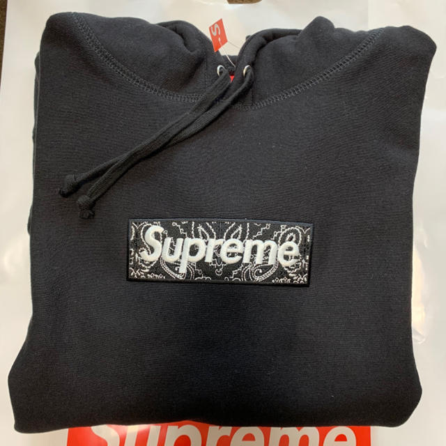 黒S Bandana Box Logo Hooded Sweatshirt