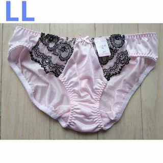 ＬＬ★つるつるセクシーフルバックショーツ★ピンク★新品★大きいサイズ(ショーツ)