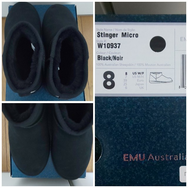 EMU(エミュー)のEMU ムートンブーツ Stinger Micro 黒 レディースの靴/シューズ(ブーツ)の商品写真