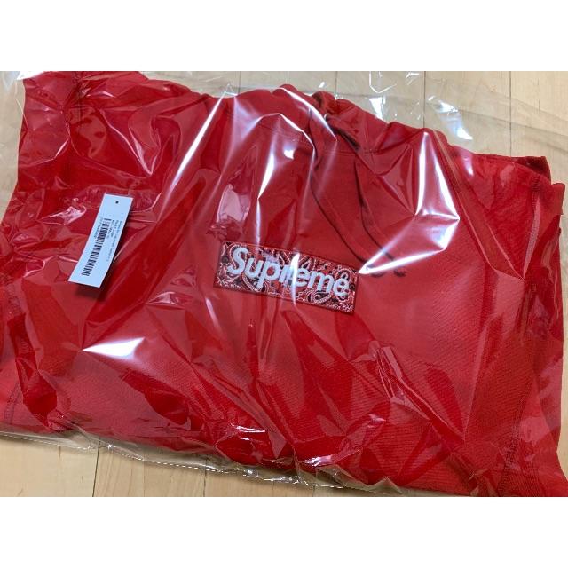 Supreme - Bandana Box Logo Hooded Sweatshirt RED L