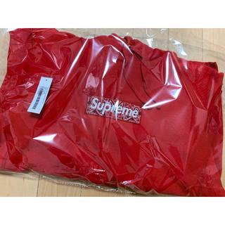 シュプリーム(Supreme)のBandana Box Logo Hooded Sweatshirt RED L(パーカー)