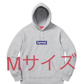 シュプリーム(Supreme)のsupreme bandana box logo グレー M(パーカー)