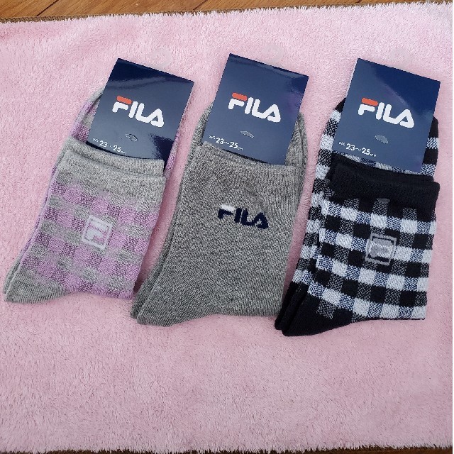 FILA(フィラ)のFILAレディース靴下3足❤️新品未使用 レディースのレッグウェア(ソックス)の商品写真