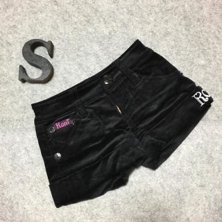 ロニィ(RONI)の新品★訳ありRONI★コーデュロイショートパンツ★Sブラック(パンツ/スパッツ)