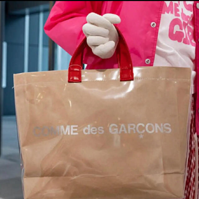 COMME des GARCONS(コムデギャルソン)のコムデギャルソン ガール PUトートバッグ  赤　レッド　限定　完売 レディースのバッグ(トートバッグ)の商品写真