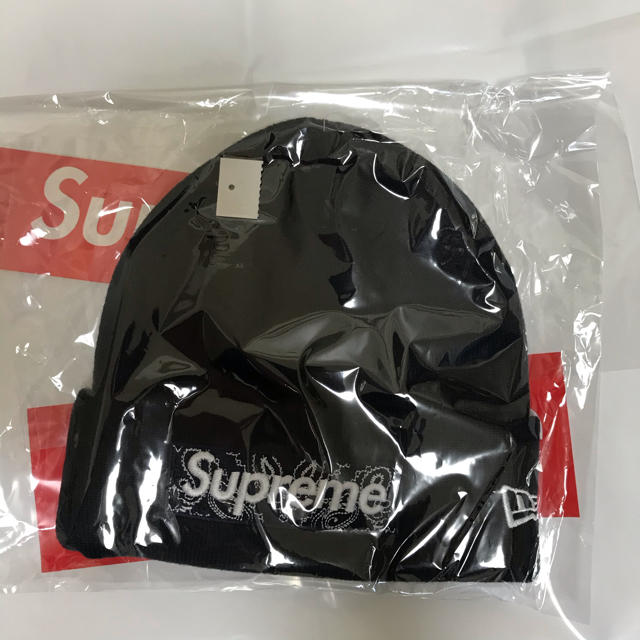 Supreme New Era Box Logo Beanie Navyニット帽/ビーニー