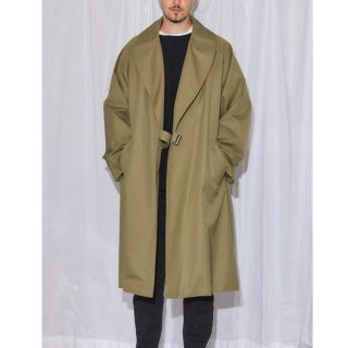 コモリ(COMOLI)の19ss comoli コットンギャバタイロッケンコート カーキ 美品(ステンカラーコート)