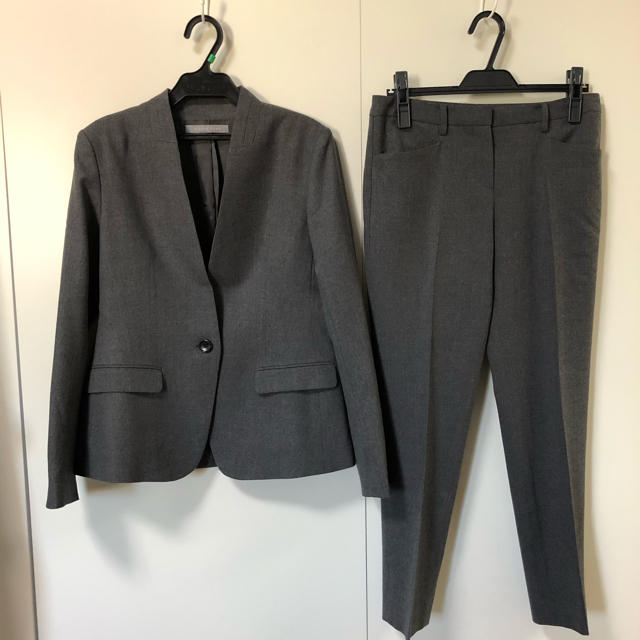 Theory luxe - theory luxe SAXONYノーカラージャケット スリムパンツ