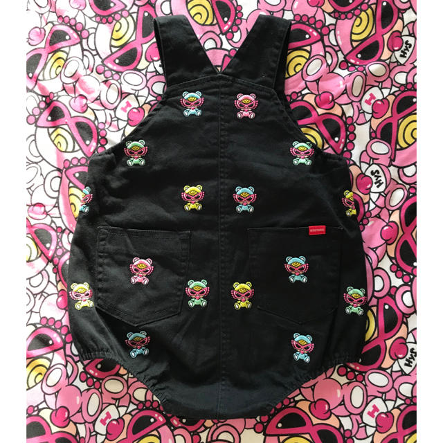 HYSTERIC MINI(ヒステリックミニ)の(12)テディ 刺繍 だるまオール ダルマオール キッズ/ベビー/マタニティのベビー服(~85cm)(ロンパース)の商品写真