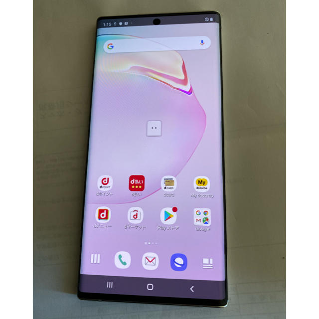 美品　Galaxy Note10+  sc-01m simフリー　判定○