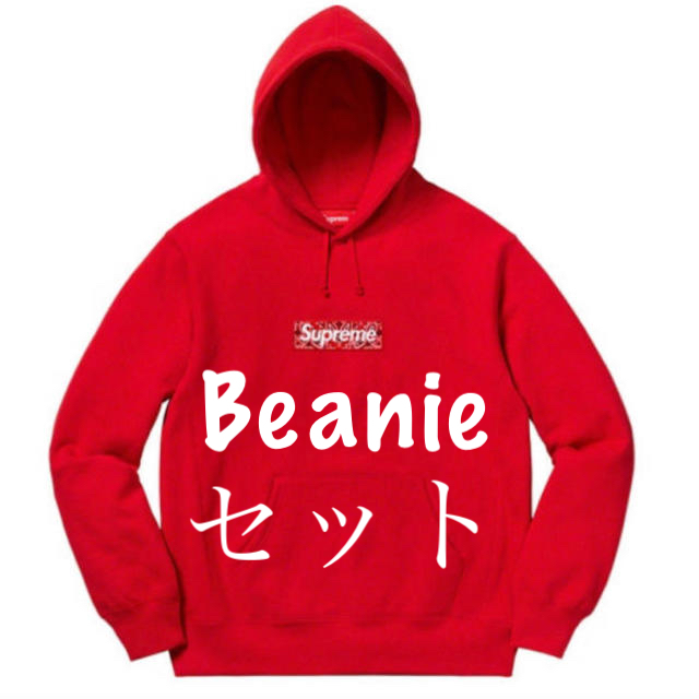 Supreme - supreme フーディー＆ビーニー セット