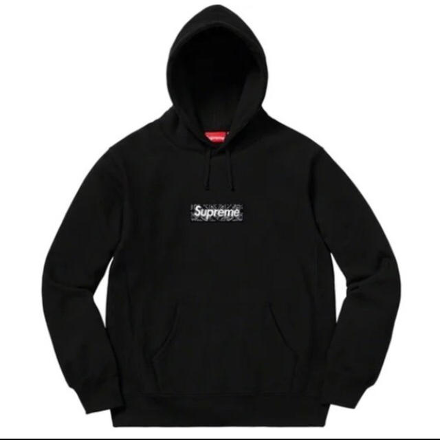 supreme bandana box logo fooded  M パーカー