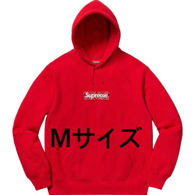 Supreme bandana box logo hooded 赤M