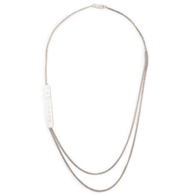 Maison Martin Margiela(マルタンマルジェラ)の19aw maison margiela ダブルチェーン レイヤードネックレス  メンズのアクセサリー(ネックレス)の商品写真