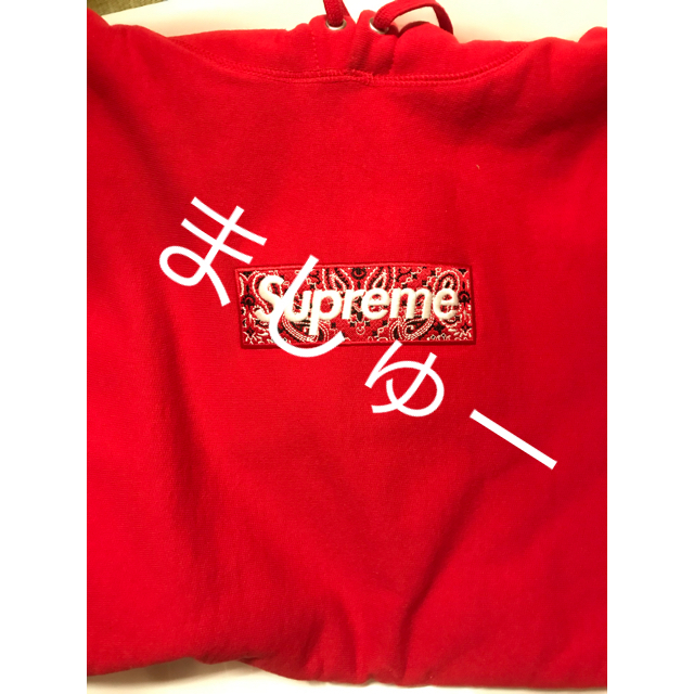 Supreme Bandana Box Logo Hooded M 赤 - www.sorbillomenu.com