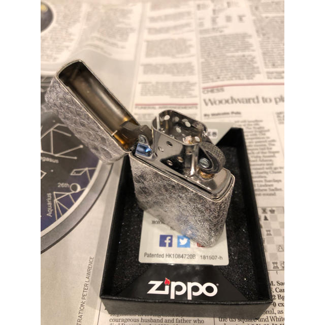 zippo ジッポライター  本錦蛇革　新品未使用