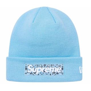 シュプリーム(Supreme)の新品 supreme boxlogo ビーニー 青(ニット帽/ビーニー)