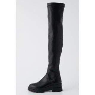 スライ(SLY)のSLY SQUARE TOE KNEE HIGH BOOTS(ブーツ)