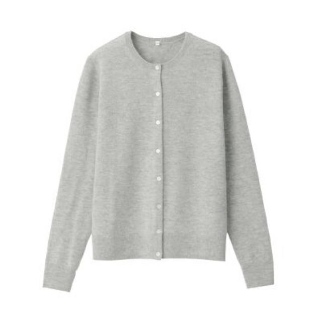 MUJI (無印良品)(ムジルシリョウヒン)のヤク混ウールクルーネックカーディガン MUJI冬福袋 レディースのトップス(カーディガン)の商品写真