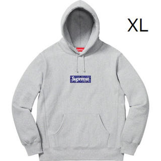 シュプリーム(Supreme)のBandana Box Logo Hooded Sweat Grey XL(パーカー)