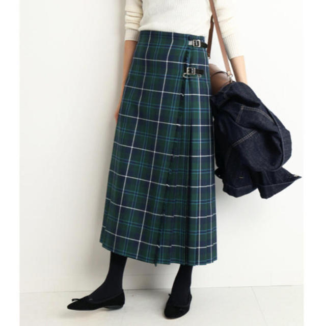 GLEN FYNE SLOBE 別注 プリーツスカート- GLEN FYNE SLOBE 別注 プリーツスカート-