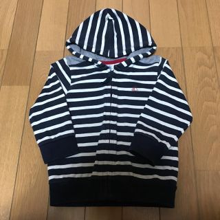 プチバトー(PETIT BATEAU)のプチバトー　長袖　パーカー　18m  81cm 80(トレーナー)