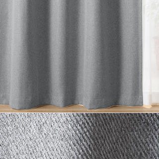 ムジルシリョウヒン(MUJI (無印良品))の無印良品　プリーツカーテン　グレー　幅152×丈122ｃｍ 一枚(左右開き用)(カーテン)