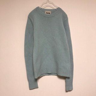 アクネ(ACNE)のAcne アクネ セーター ニット プルオーバー 編込 ウール くすみブルー(ニット/セーター)