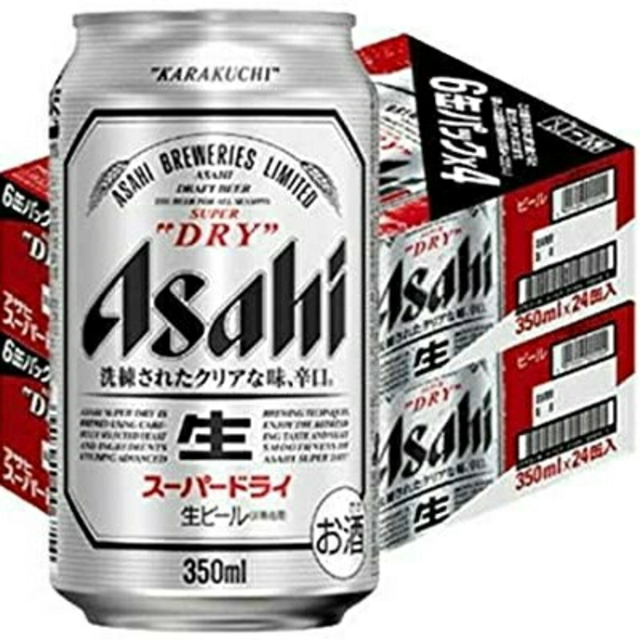 アサヒ スーパードライ350ml 2ケース lu4YausrXF, 食品/飲料/酒