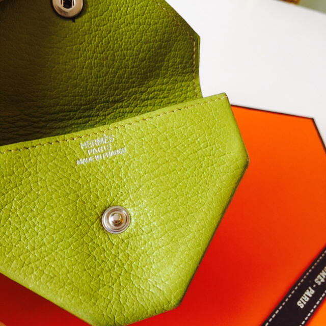 Hermes(エルメス)のエルメス アップルグリーン コインケース レディースのファッション小物(財布)の商品写真