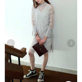 トゥデイフル(TODAYFUL)のTODAYFUL  ''Sheer Lace Dress'' (ひざ丈ワンピース)