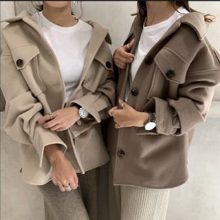 ザラ(ZARA)の【最終値下】BLATE フェイクウールＣＰＯショートコート(チェスターコート)