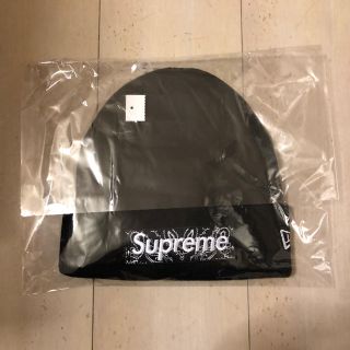 シュプリーム(Supreme)のNew Era® Box Logo Beanie Black(ニット帽/ビーニー)